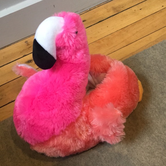 Creature Comforts Shoes - One Size Fits Most Flamingo Slippers